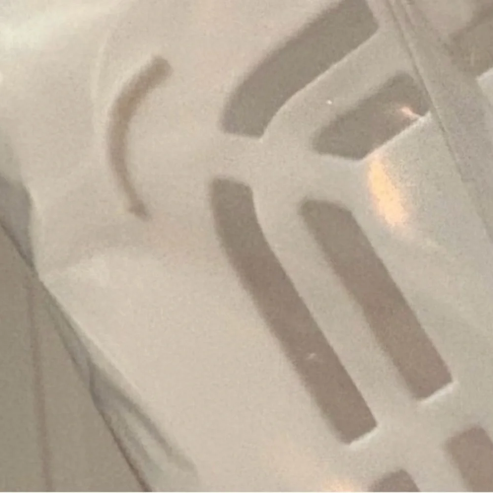 Pink Bow on White Plastic Handle Basket